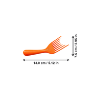 Ergonomic Hairbrush Cleaner Tool, Wide Spaced Teeth for Removing Hair and Debris from Hairbrushes — dimensions