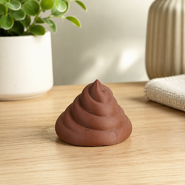 Novelty Spiral Poop Shaped Figurine, Funny Gag Decor for Home and Desk Display — main product view