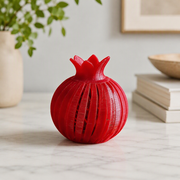Pomegranate Shaped Hollow Slotted Decor Figurine Tabletop Home Display Ornament — main product view