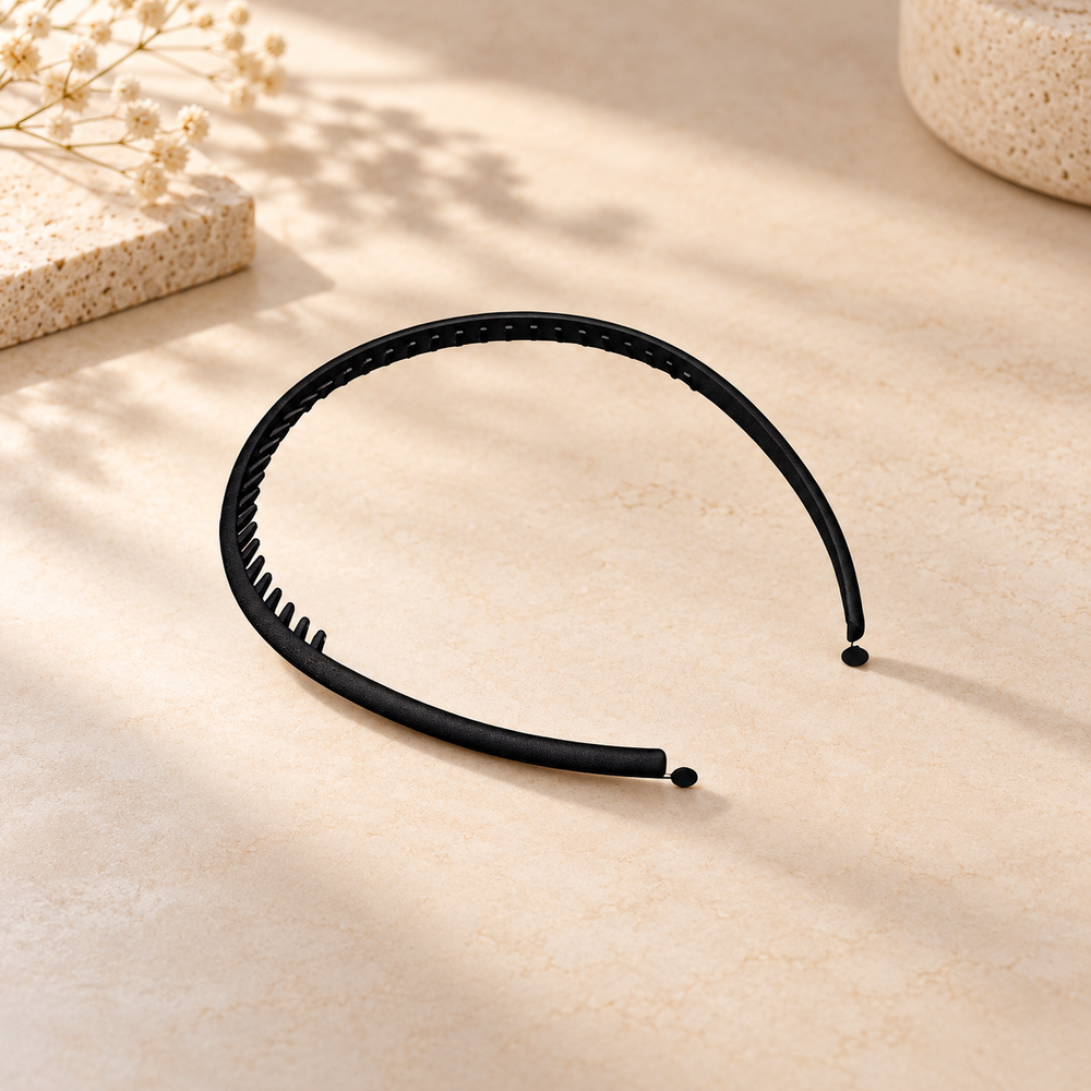 3 Pack Non-Slip Toothed Secure Hold Hair Hoops, Daily Hair Styling Accessories — product scene