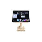 Ventilated Honeycomb Adjustable Desktop Tablet Stand Ergonomic Tablet Holder — white background