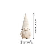 Minimalist Gnome Decorative Figurine, Festive Desktop Ornament for Holiday Winter Home Display — dimensions