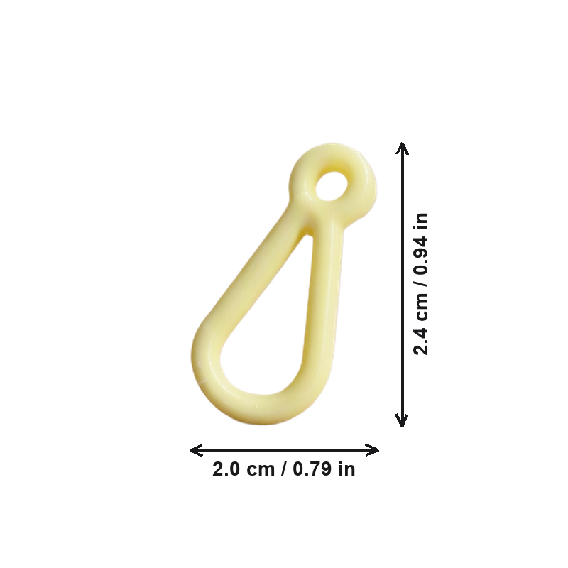 5 Pack Mini Lightweight Carabiner Clips, Small EDC Hooks for Keychains and Backpack Organization — dimensions
