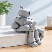 Articulated Movable Joint Robot Figurine Desktop Decor Collectible Ornament — additional product view