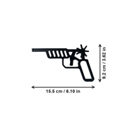 Novelty Hollow Out Functional Trigger Rubber Band Gun Lightweight Casual Leisure Shooting Gadget — dimensions