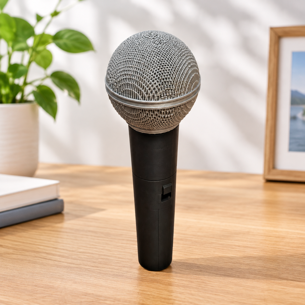 Realistic Textured Microphone Prop, Stage and Photography Display Decoration — main product view