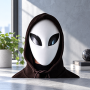 Futuristic Alien Mask with Detachable Mesh Eye Pieces Cosplay Party Halloween Costume Accessory — additional product view