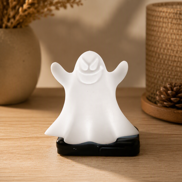 Halloween Ghost Shaped Decorative Tea Light Shade Lamp Cover for Home Desk and Shelf Display — product scene