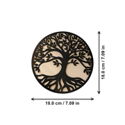 Round Hollow Out Tree Wall Art Hanging Ornament For Indoor Wall Decoration — dimensions