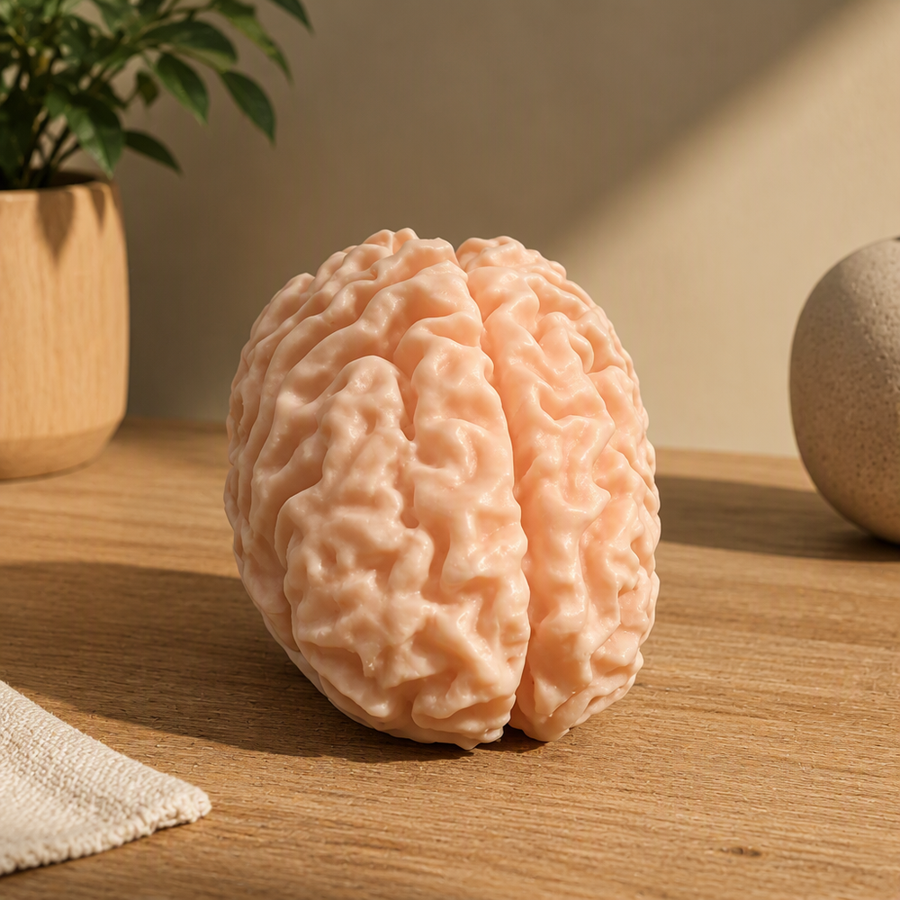 Realistic Detailed Human Brain Anatomy Model Desktop Display Decor for Home and Science Themed Spaces — product scene