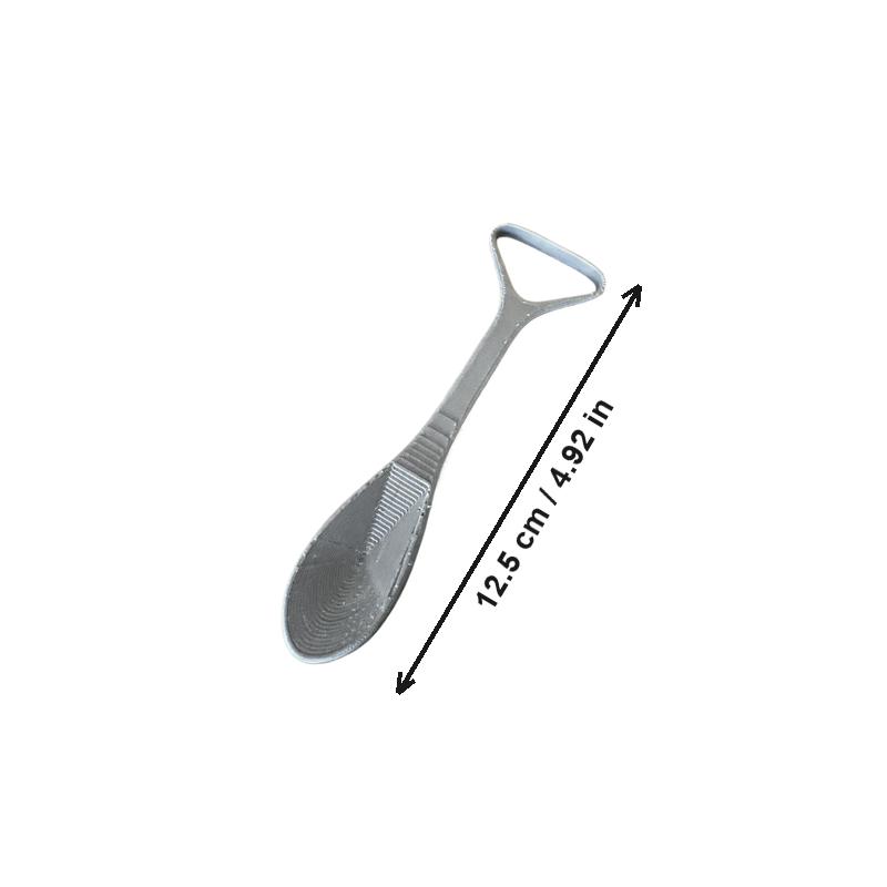 Tongue Scraper, Daily Oral Hygiene Bathroom Accessory — white background
