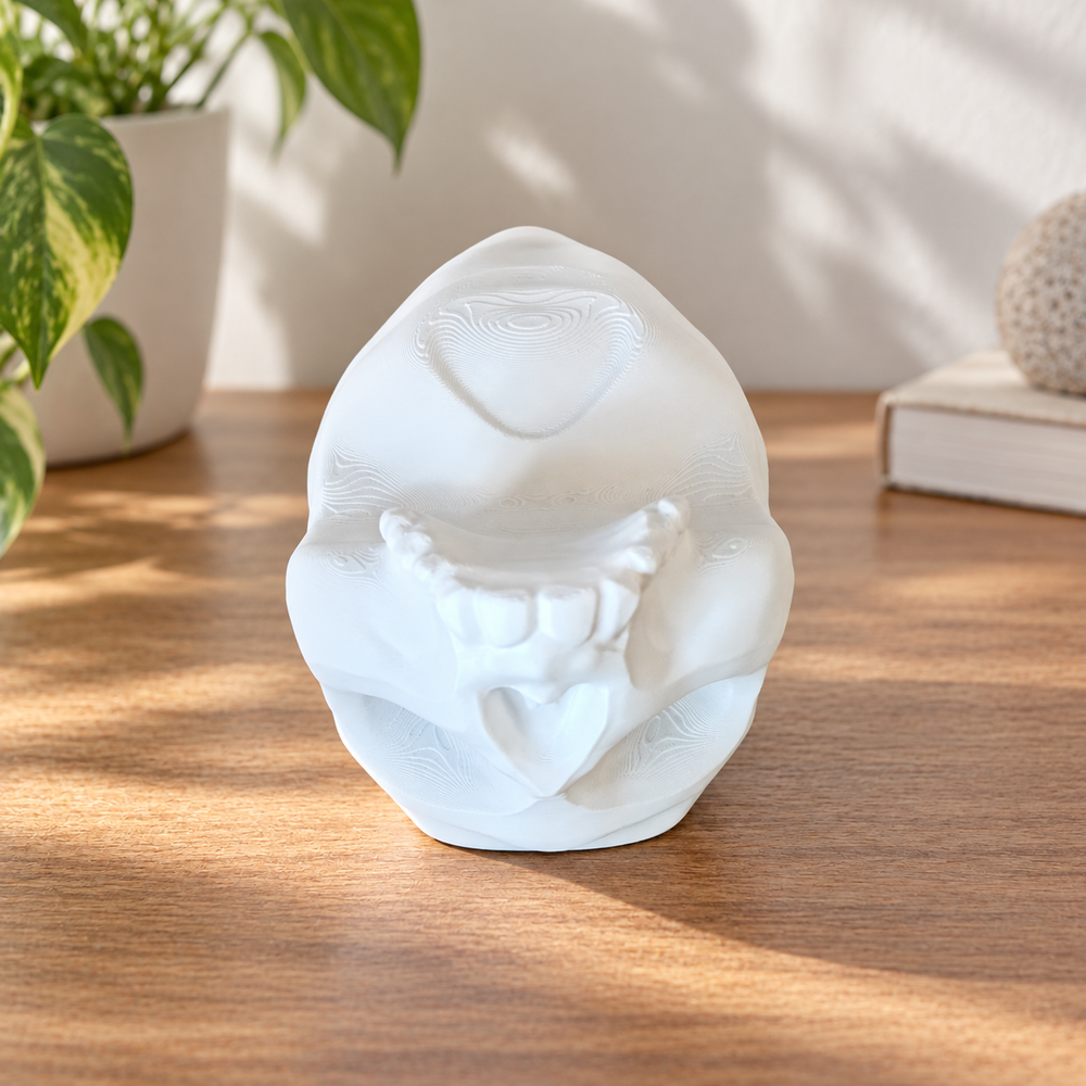 Gothic Skull Shaped Hanging Planter Decorative Pot For Succulents Small Plants Home And Desk Decor — main product view