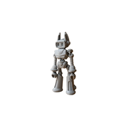 Articulated Poseable Robot Collectible Figurine for Desk and Shelf Display — white background