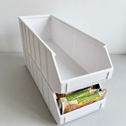 Stackable Slanted Open Front Storage Basket, Kitchen Pantry Home Organizer Bin — additional product view