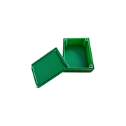 Electronic Enclosure Battery Storage Box with Removable Lid and Cable Opening — white background