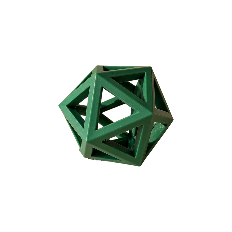 Hollow Open Geometric Polyhedron Minimalist Home Decor, Desktop and Shelf Display Ornament — white background