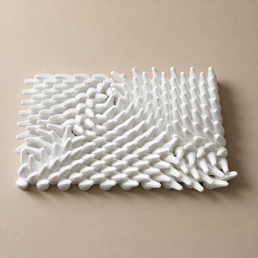 Textured Abstract Geometric Wall Hanging, Modern Minimalist Decor Accent for Wall Display — product scene