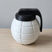 Grenade Shaped Portable Pill Box, Supplement and Vitamin Tablet Storage Container — additional product view