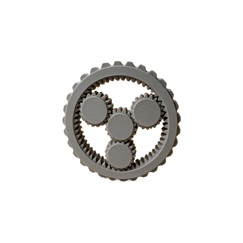 Freely Rotating Planetary Gear Spinner Mechanical Desktop Gadget — white background