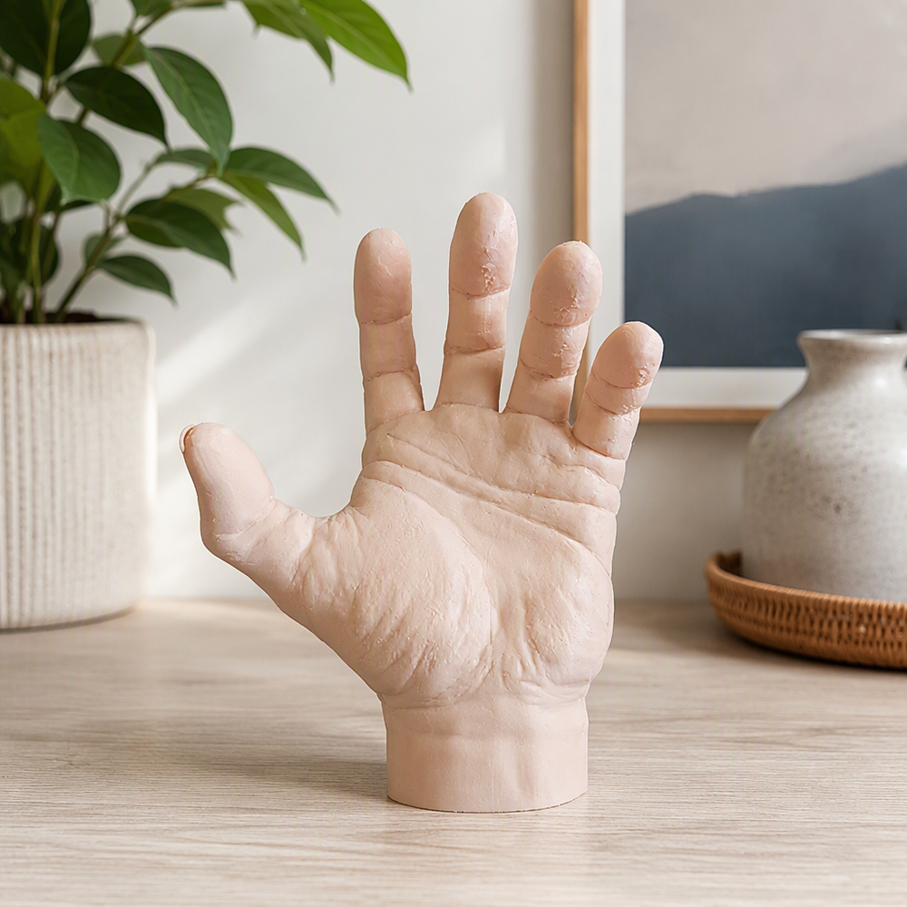Realistic Freestanding Hand Sculpture, Tabletop Decorative Ornament for Home Display — main product view