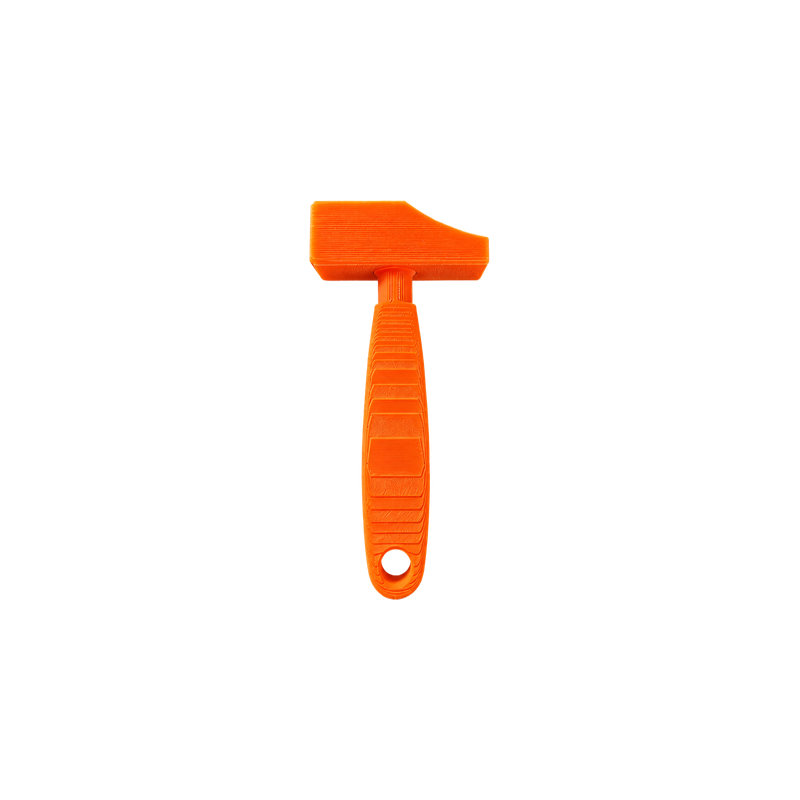 Textured Grip Mini Hammer with Built-In Hanging Hole — white background