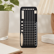 Multi-Function Stencil Ruler Bookmark, Drawing Template for Notebook Journaling and Note Taking — main product view