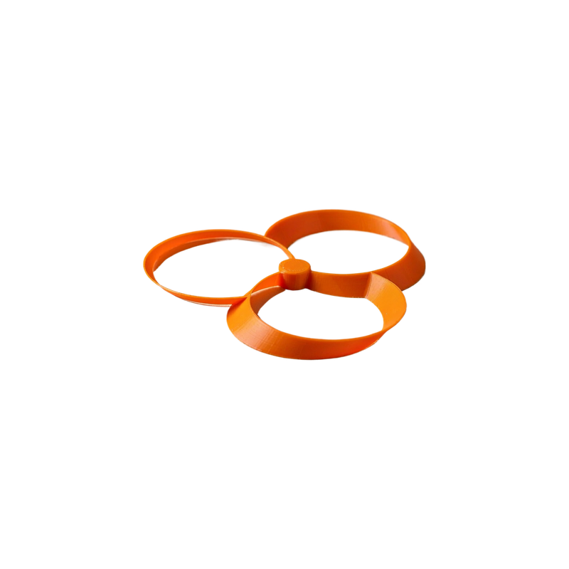 3-Blade Toroidal Propeller Ring Rotor for Stable Airflow and Smooth Rotation — white background