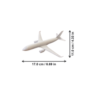 Detailed Passenger Airplane Display Model, Realistic Airliner Piece for Desktop Decor and Hobby Collection — dimensions