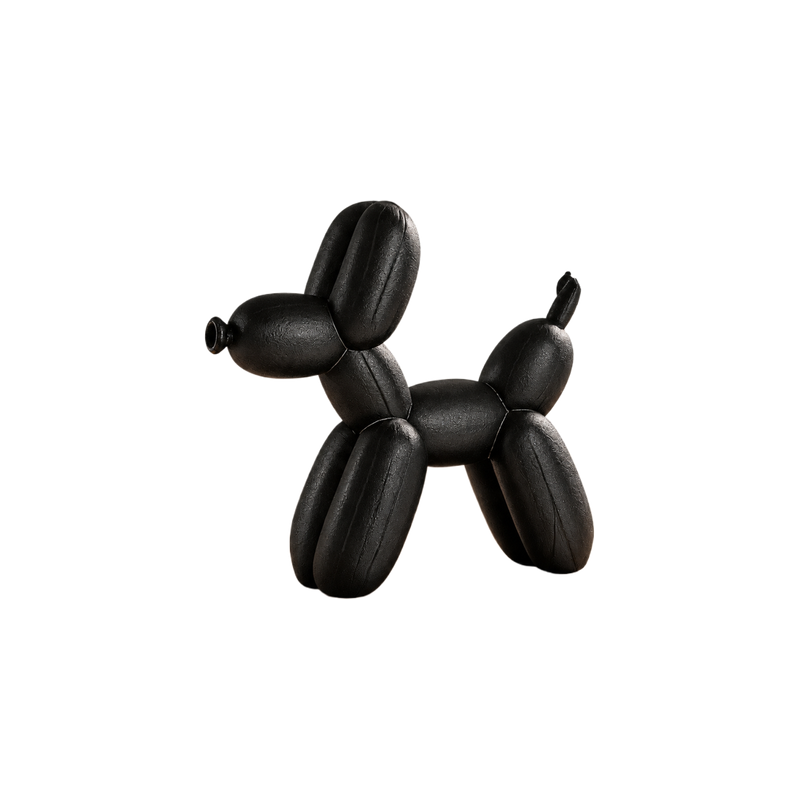 Balloon Dog Shaped Decorative Figurine for Home Office Desk and Shelf Display — white background