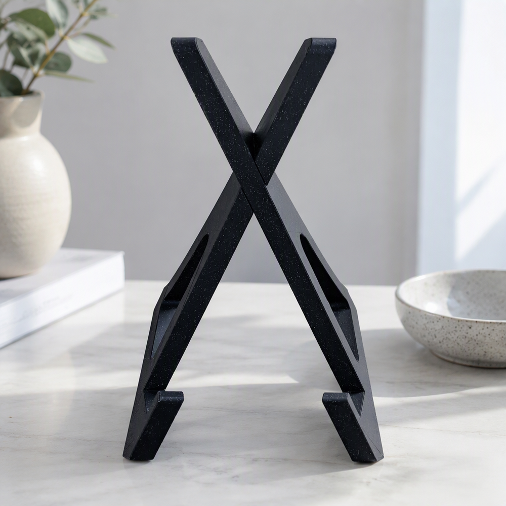 Collapsible X-Shaped Cookbook Stand, Stable Book Holder, Reading Rack for Kitchen Desk Home Use — additional product view