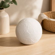 Moon Textured Screw-Top Spherical Storage Box, Decorative Desktop Small Item Organizer — product scene