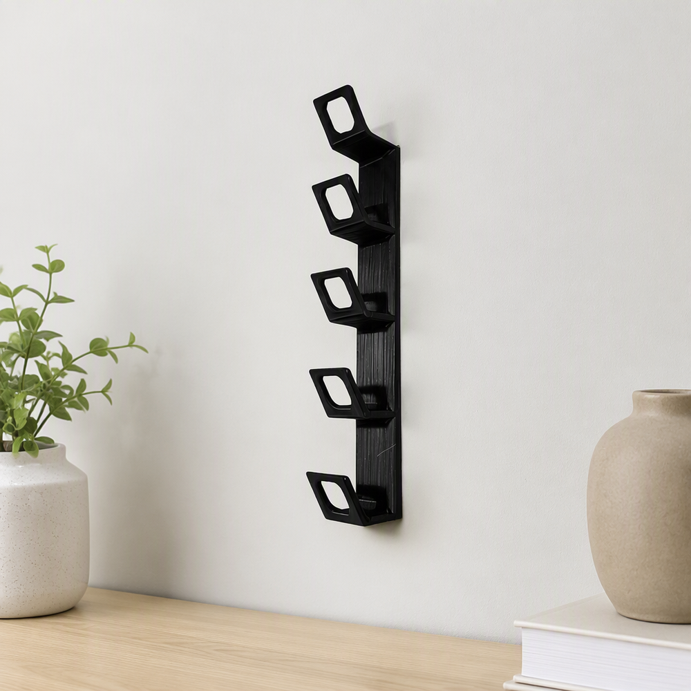 Wall Mounted 5 Hook Hat Rack, Cap Storage Holder for Home Closet Organization — additional product view
