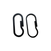 3 Pack Springless Carabiner Clips for Keychains and Small Daily Items — white background