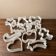 Christmas Themed Cookie Cutter Set, 12 Distinct Festive Shapes for Home Baking — product scene