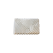 Textured Abstract Geometric Wall Hanging, Modern Minimalist Decor Accent for Wall Display — white background