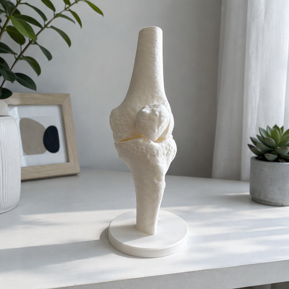 Anatomical Human Knee Joint Model with Stable Display Base, Detailed Bone Structure for Study Reference and Desktop Decoration — additional product view