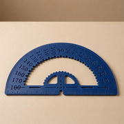 Clear Marking Protractor Angle Ruler, Geometry and Drafting Measuring Stationery for School and Office — product scene