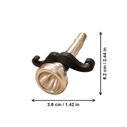 Mustache Shaped Brass Instrument Mouthpiece Accessory for Trumpet Trombone Tuba and More Brass Instruments — dimensions
