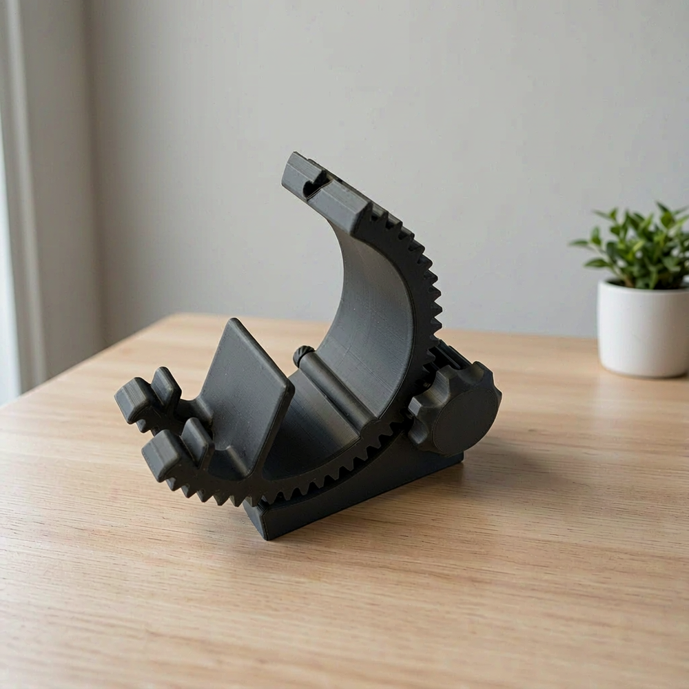 Adjustable Geared Tilt Desktop Smartphone Stand, Desk Phone Holder for Home and Office — main product view