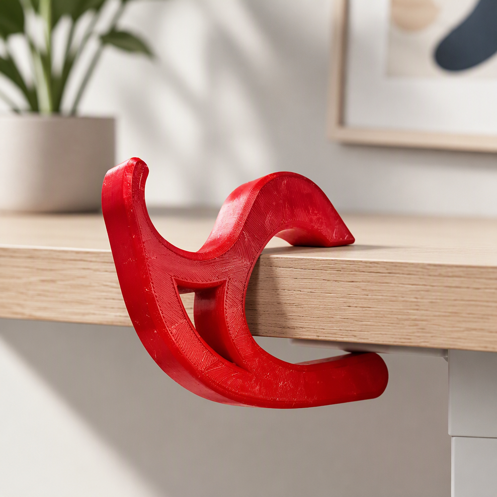 Portable Desk Edge Bag Hook, Sturdy Table Hanger for Holding Daily Bags — main product view