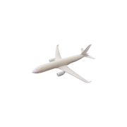 Detailed Passenger Airplane Display Model, Realistic Airliner Piece for Desktop Decor and Hobby Collection — white background