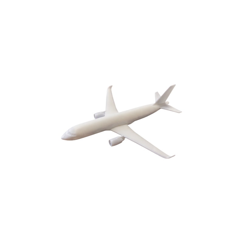 Detailed Passenger Airplane Display Model, Realistic Airliner Piece for Desktop Decor and Hobby Collection — white background