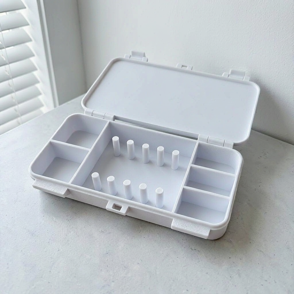 Portable Tangle-Free Travel Jewelry Organizer Case, Multi-Compartment Storage Box for Necklaces and Small Accessories — additional product view
