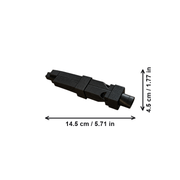 Easy Blow Pet Training Whistle, Clear Loud Stable Sound for Pet Obedience Training — dimensions
