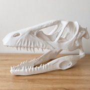 Realistic Detailed Dinosaur Skull Skeleton Model, Prehistoric Themed Desktop Display Decor — main product view