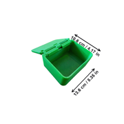 Hinged Flip Lid Desktop Storage Box, Organizer for Small Office Supplies and Daily Items — white background