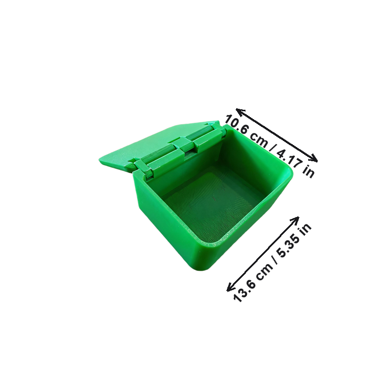 Hinged Flip Lid Desktop Storage Box, Organizer for Small Office Supplies and Daily Items — white background
