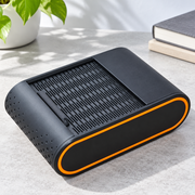 Sliding Lid Desktop Storage Box Pen Holder Desk Organizer with Contrast Accent Trim — additional product view