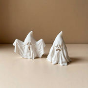 2 Piece Ghost Decorative Statues, Set of 2 Distinct Face Ghost Ornaments for Themed Display — product scene