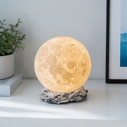 Realistic Lunar Surface Spherical Lamp Shade, Celestial Interior Decor Accent — additional product view